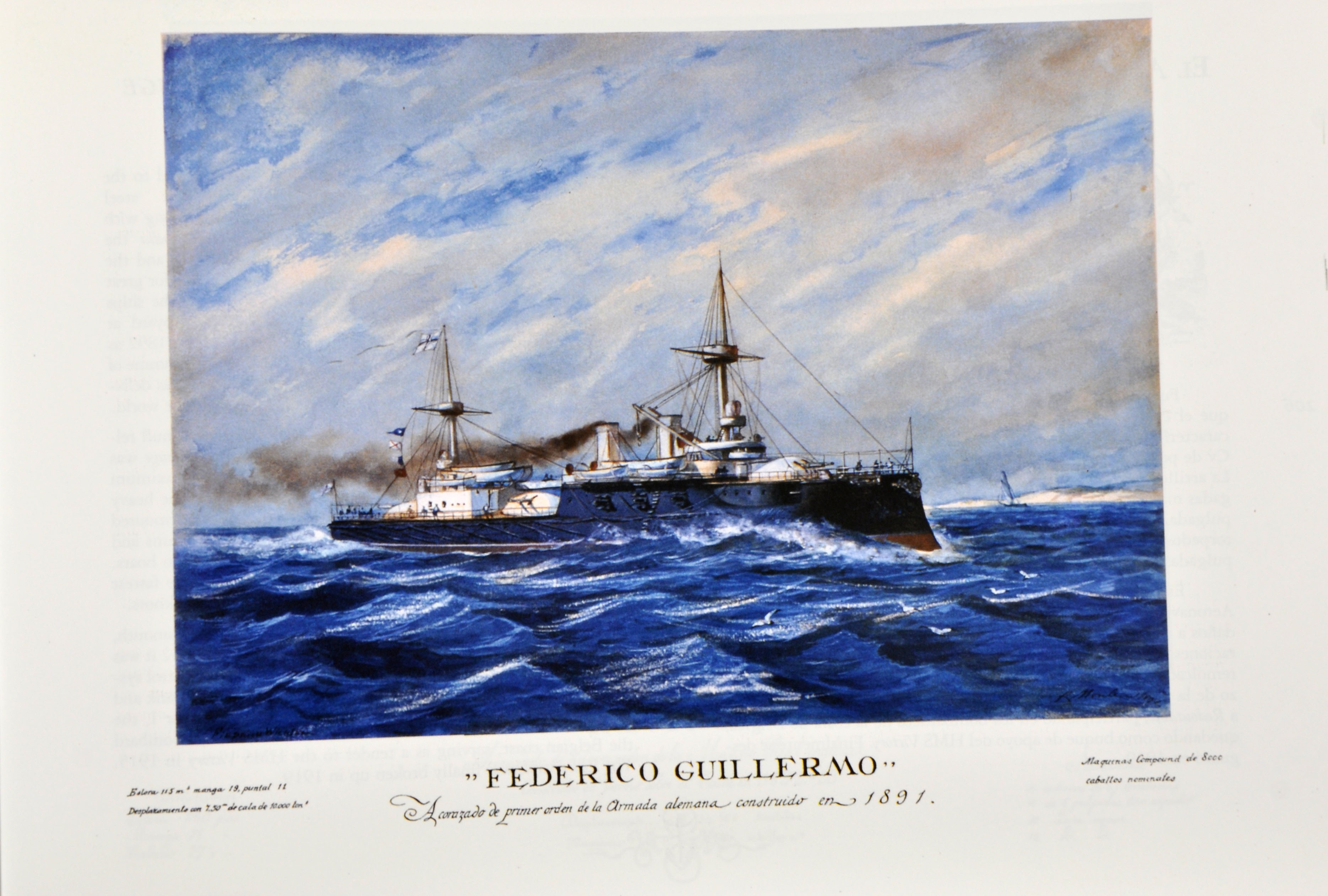 federico guillermo acorazado de primer orden de la armada alemana