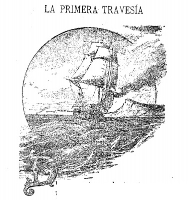 letra capital «d» la primera travesia