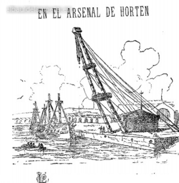 letra capital «l» el arsenal de horten