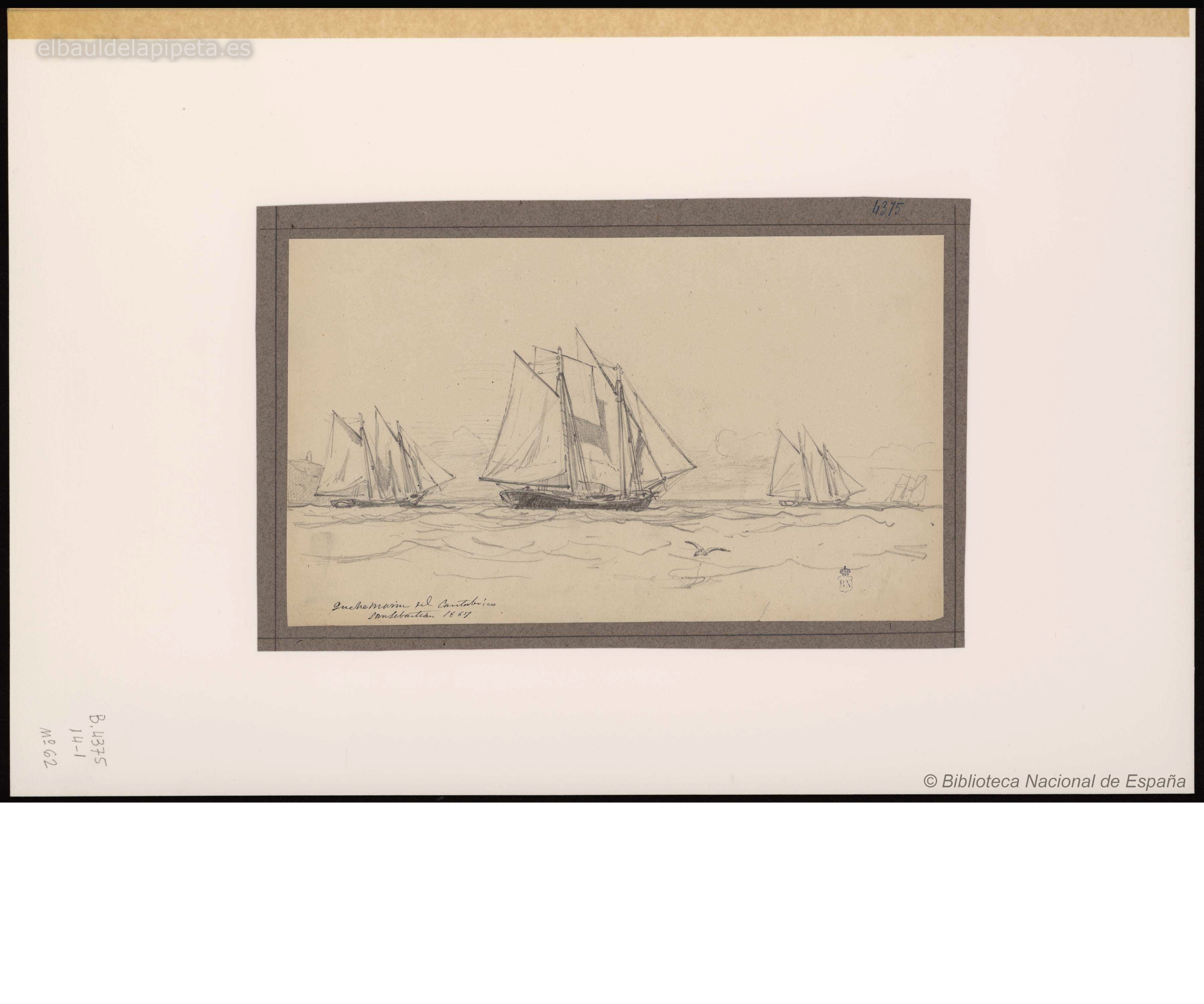quechemarin del cantabrico. san sebastian 1867