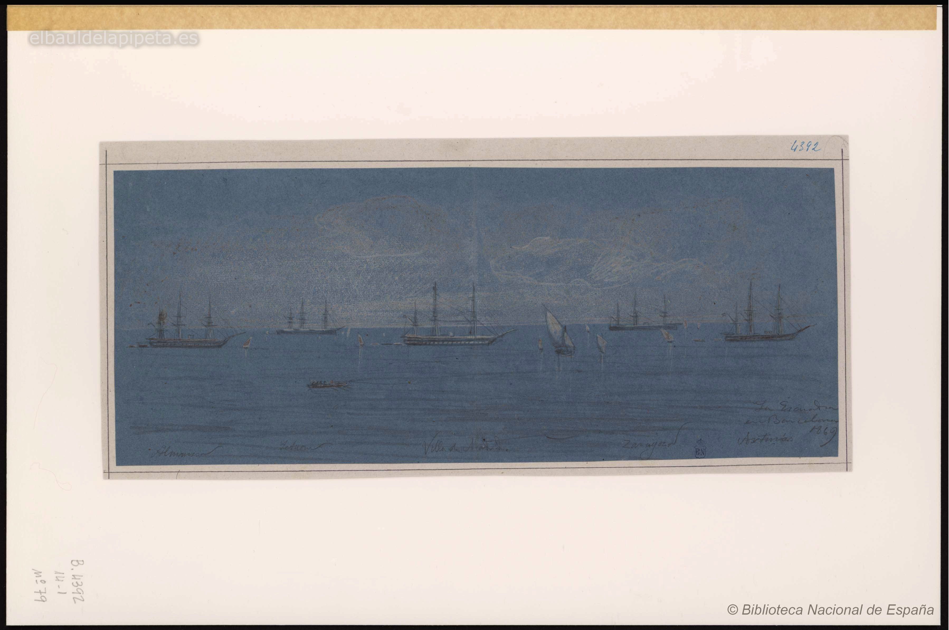 escuadra en barcelona 1869.