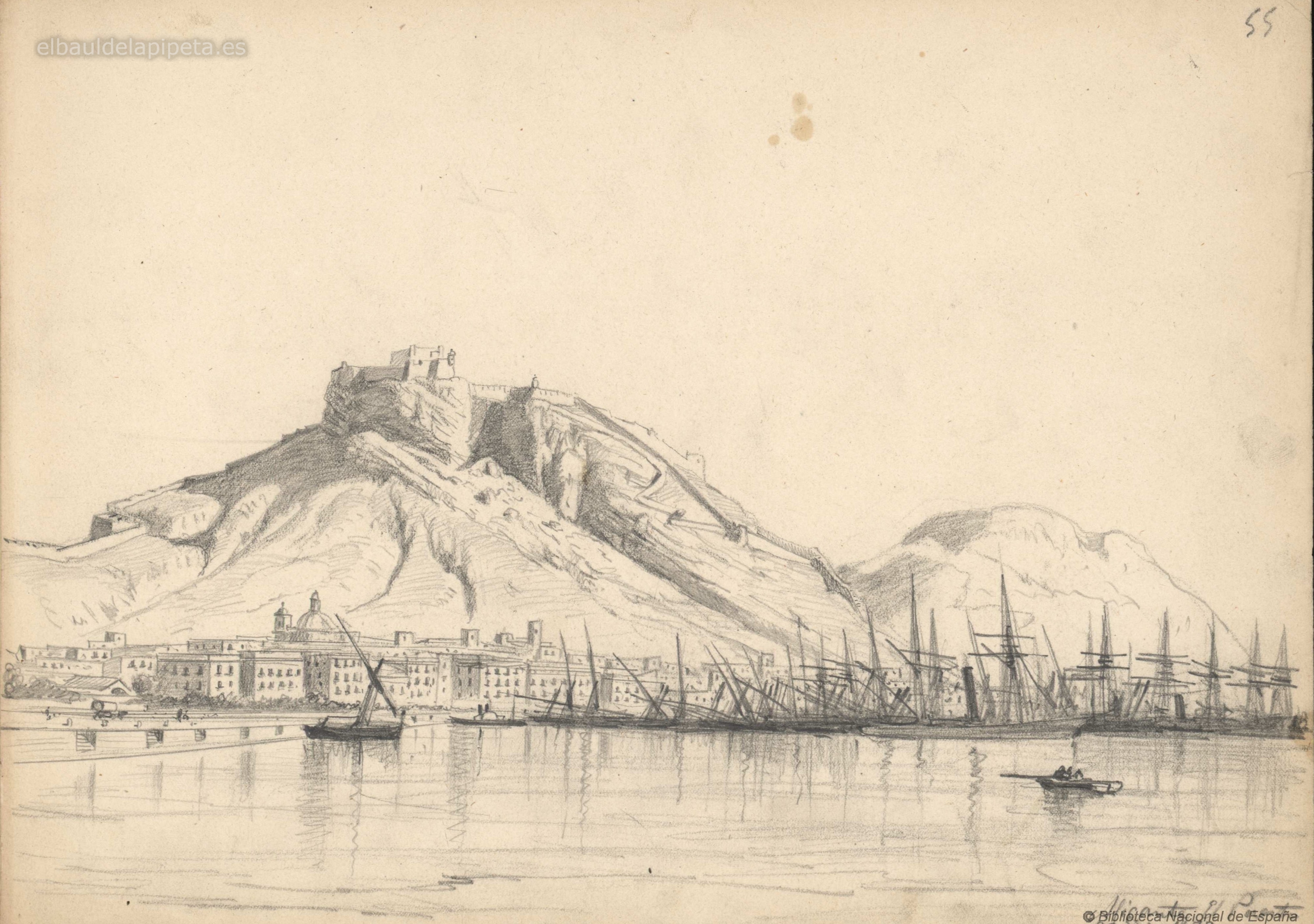 alicante el puerto 24 dic 1873
