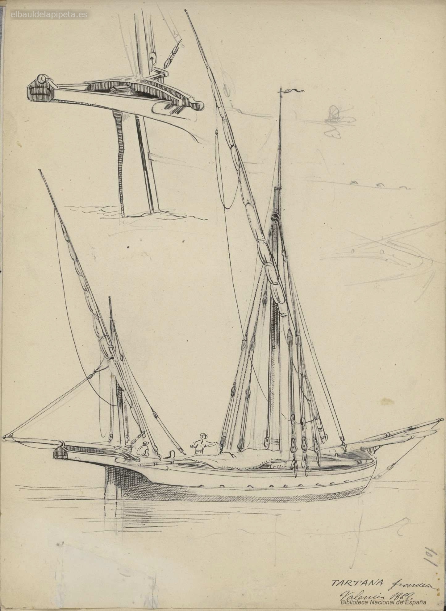 tartana fracesa. valencia 1868