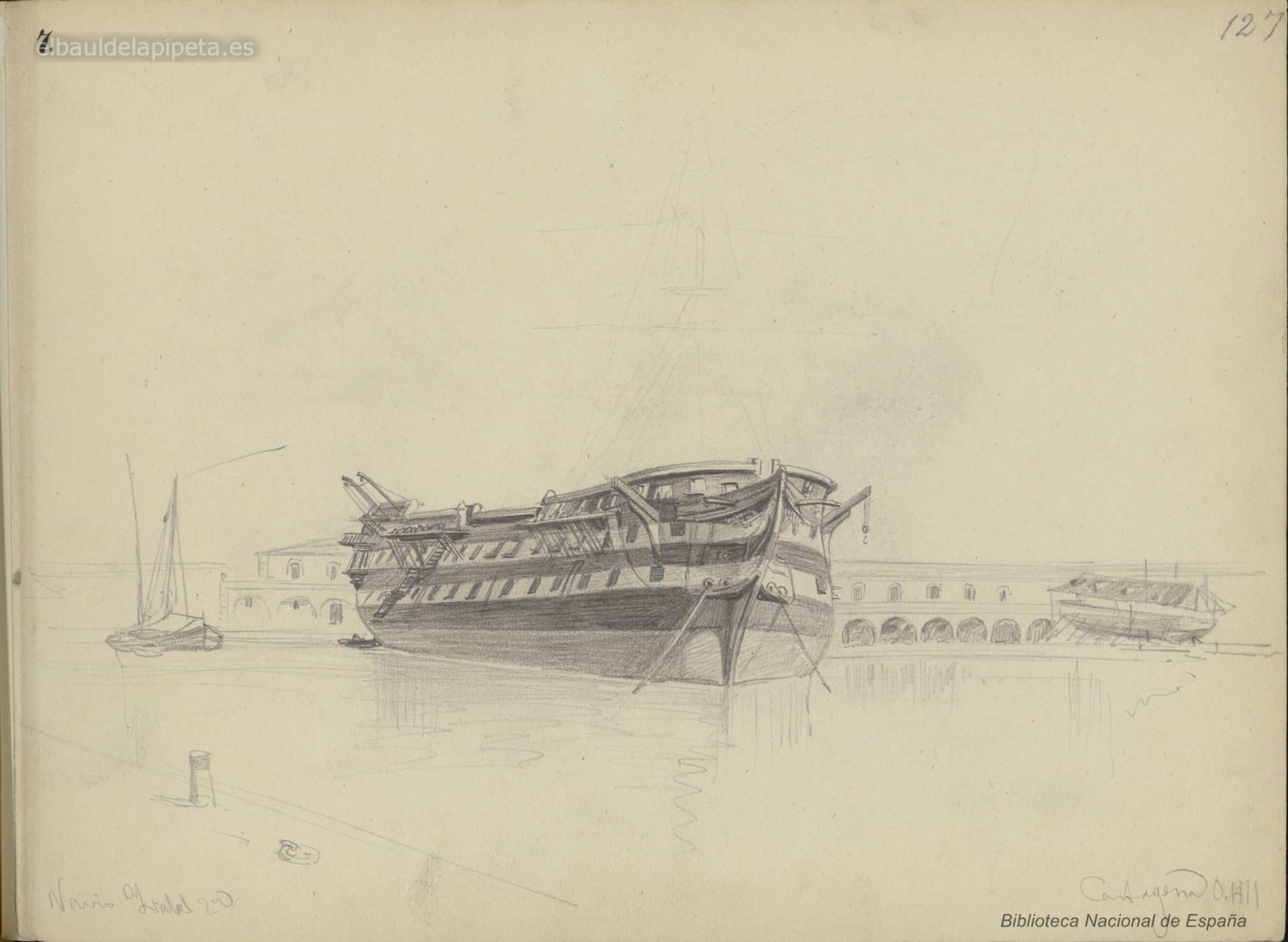 navio isabel 2ª . cartagena 1871