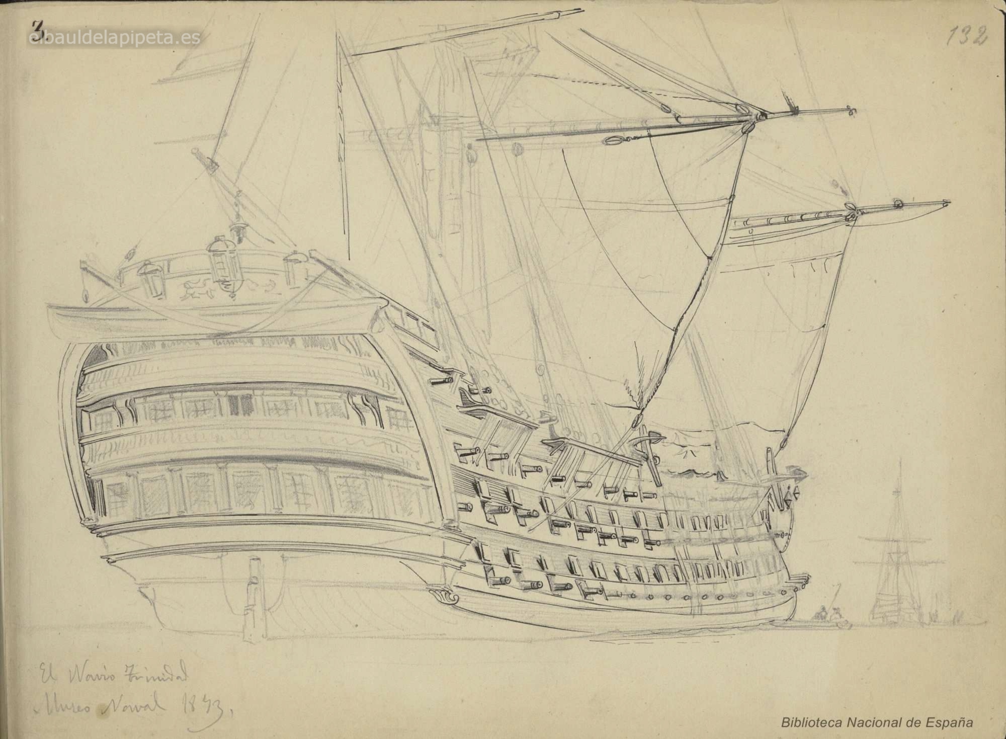 navÍo trinidad. museo naval 1873