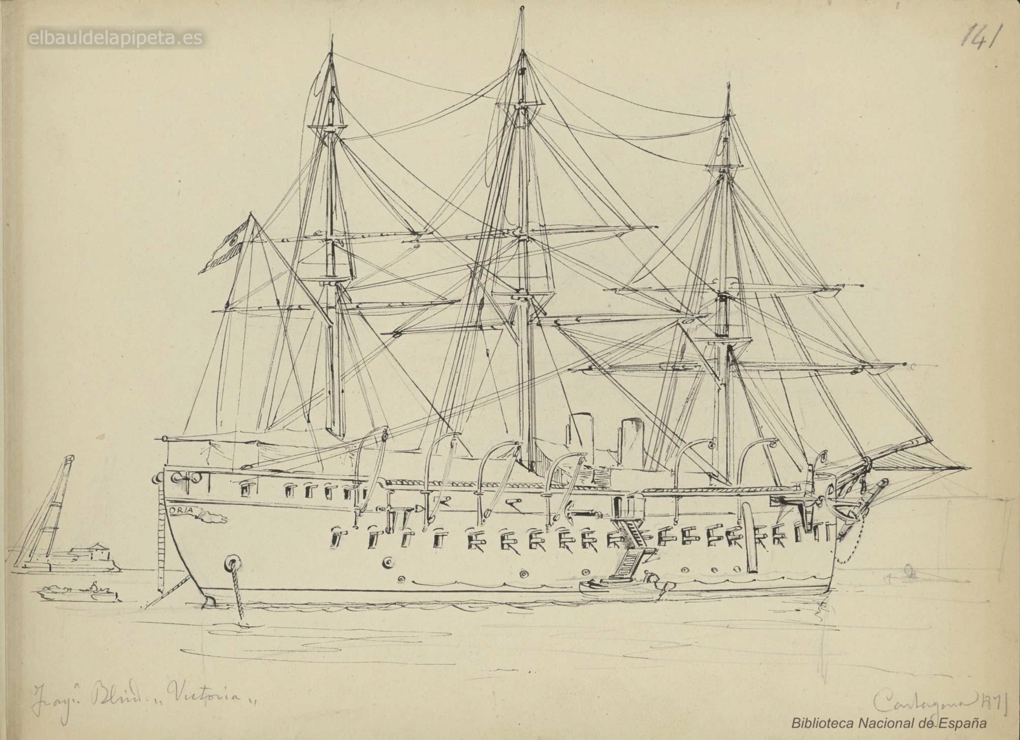 fragata victoria cartagena 1871