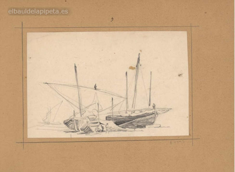 barcos de pesca varados