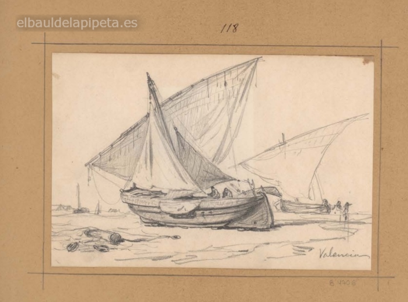 barcos varados oreando la maniobra valencia