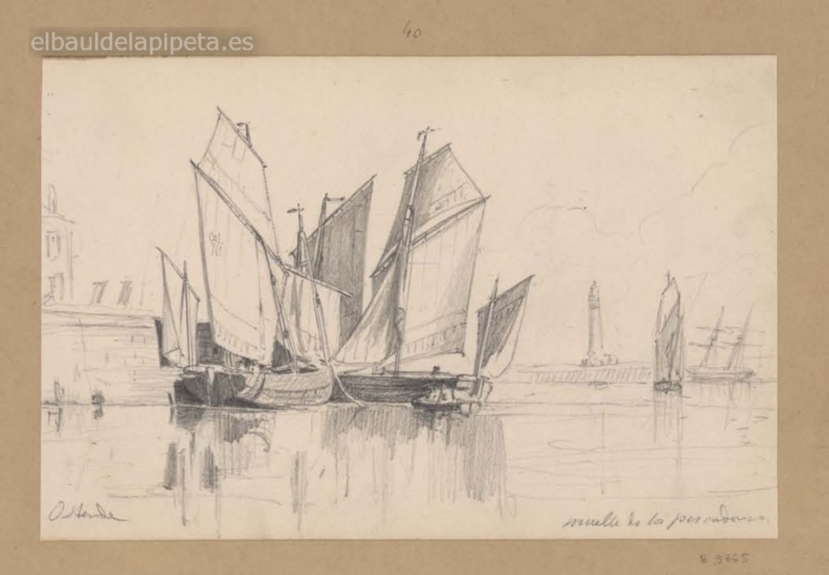 muelle de los pescadores ostende