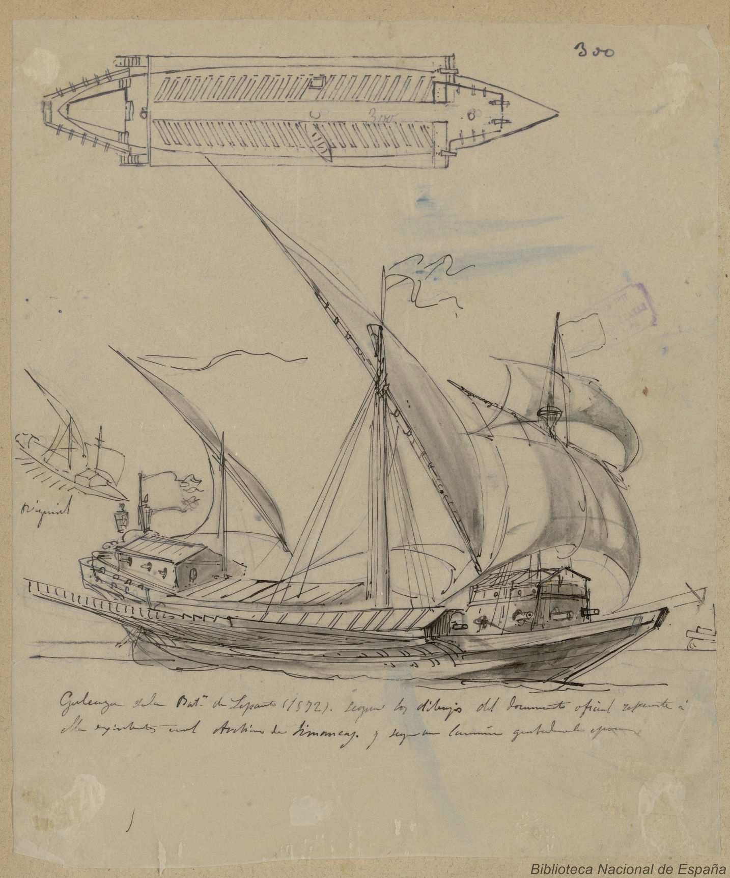 galeaza de la batalla de lepanto (1572)