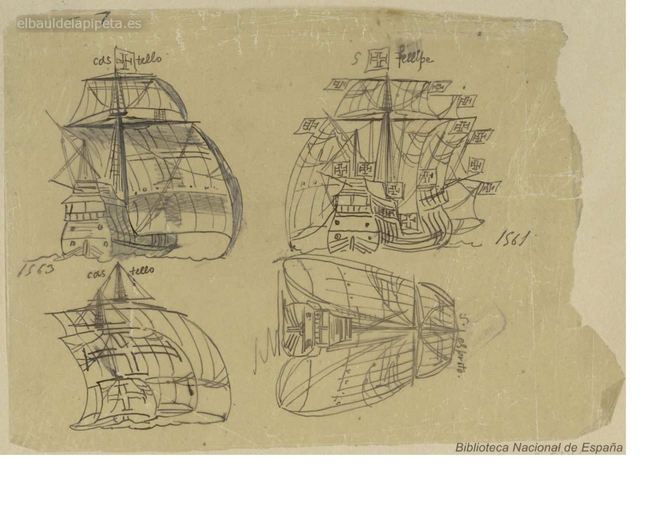 galeones de 1561 y 1563
