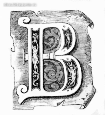 letra capital «b» desnudos