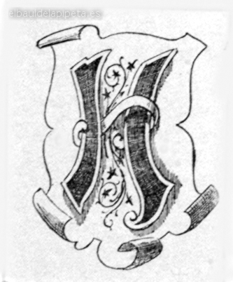 letra capital «h» metopa