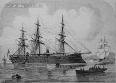 el mangenta. navÍo acorazado de la armada francesa incendiado en la bahÍa de tolÓn el 31 de octubre