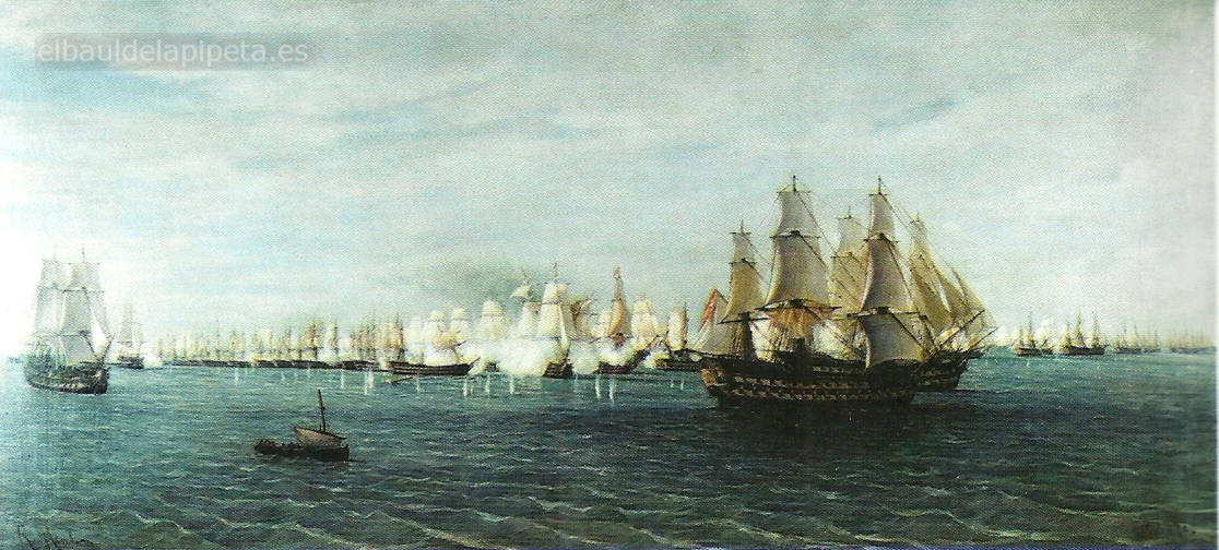 combate de trafalgar vista general 21 de octubre de1805