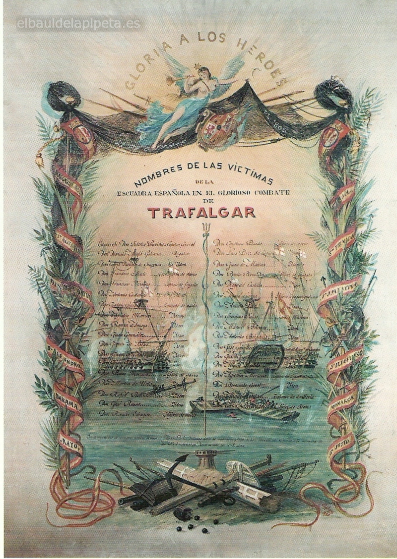 alegorÍas del combate de trafalgar. 21 de octubre de 1805