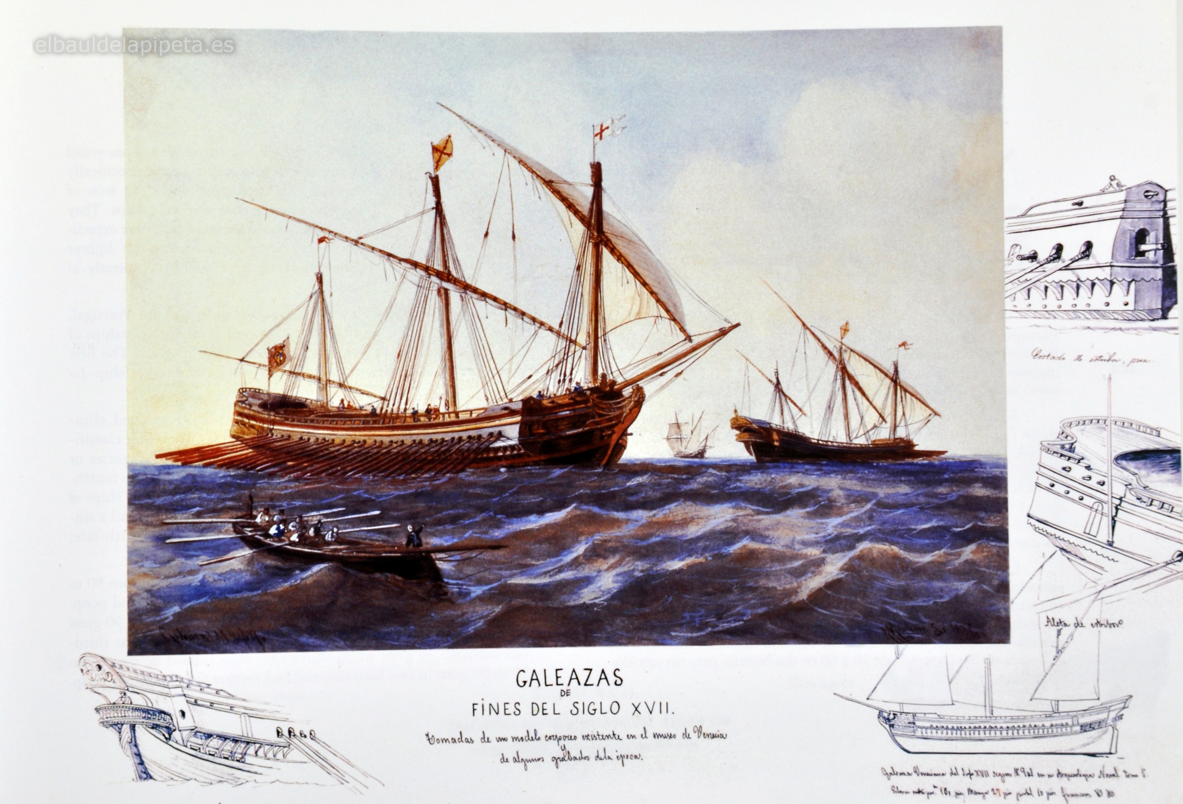 galeazas de finales del siglo xvii