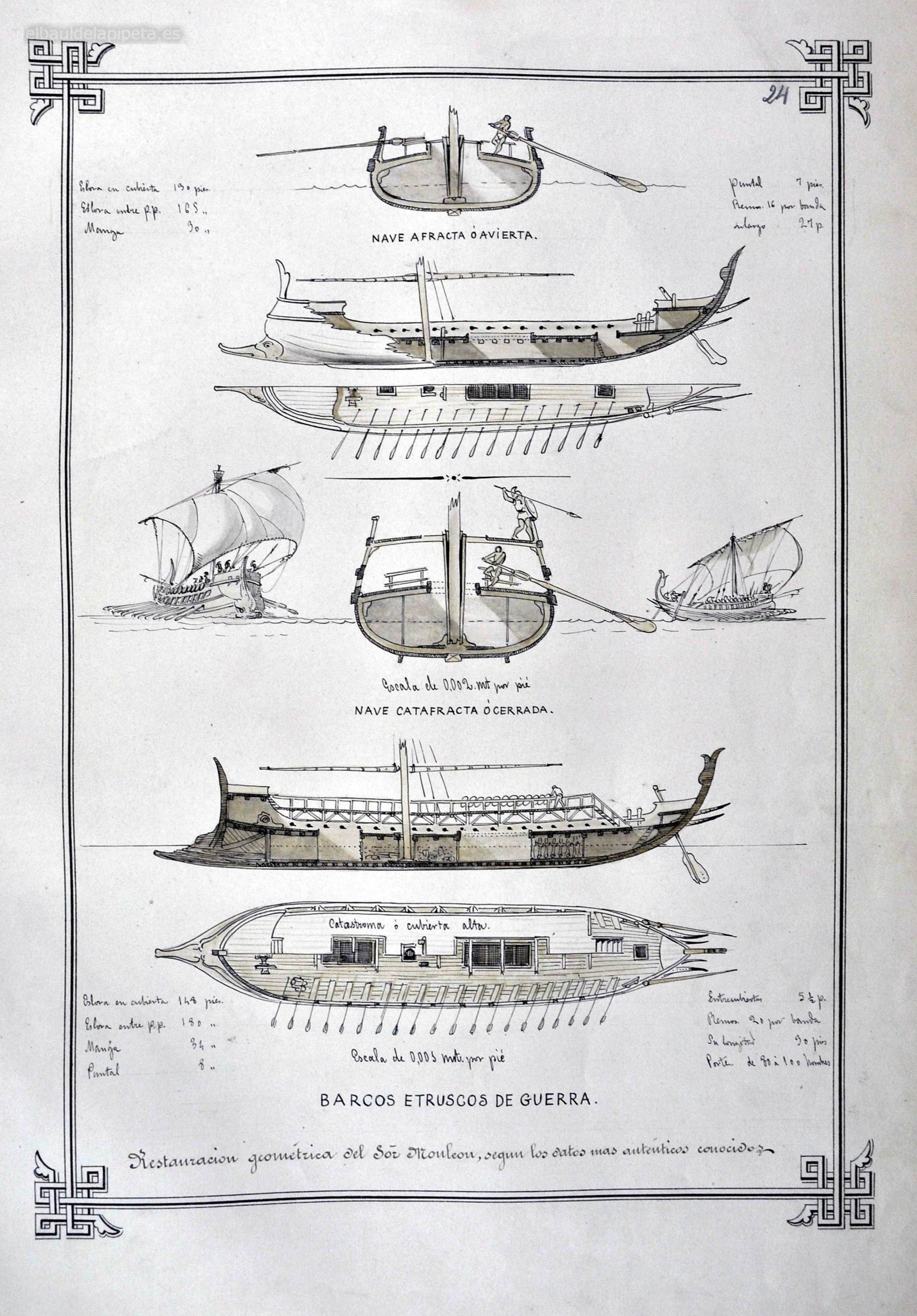 barcos etrusco de guerra