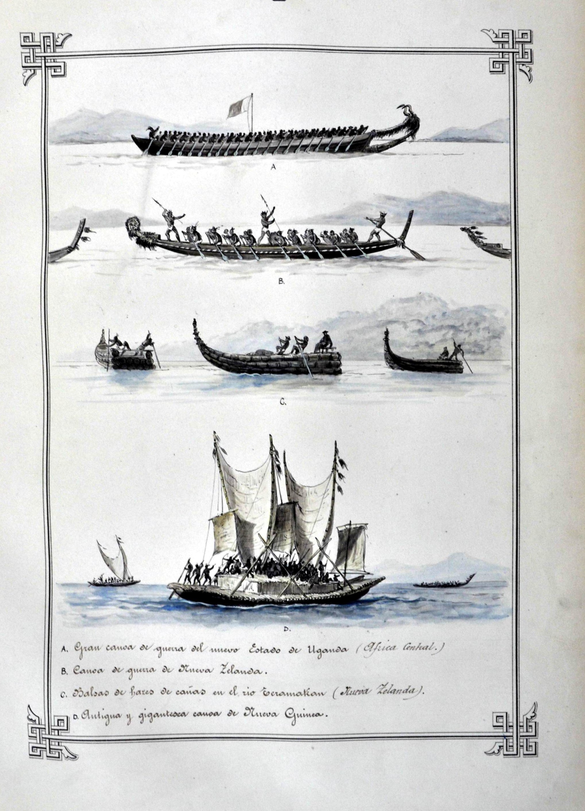 embarcaciones del africa y oceania