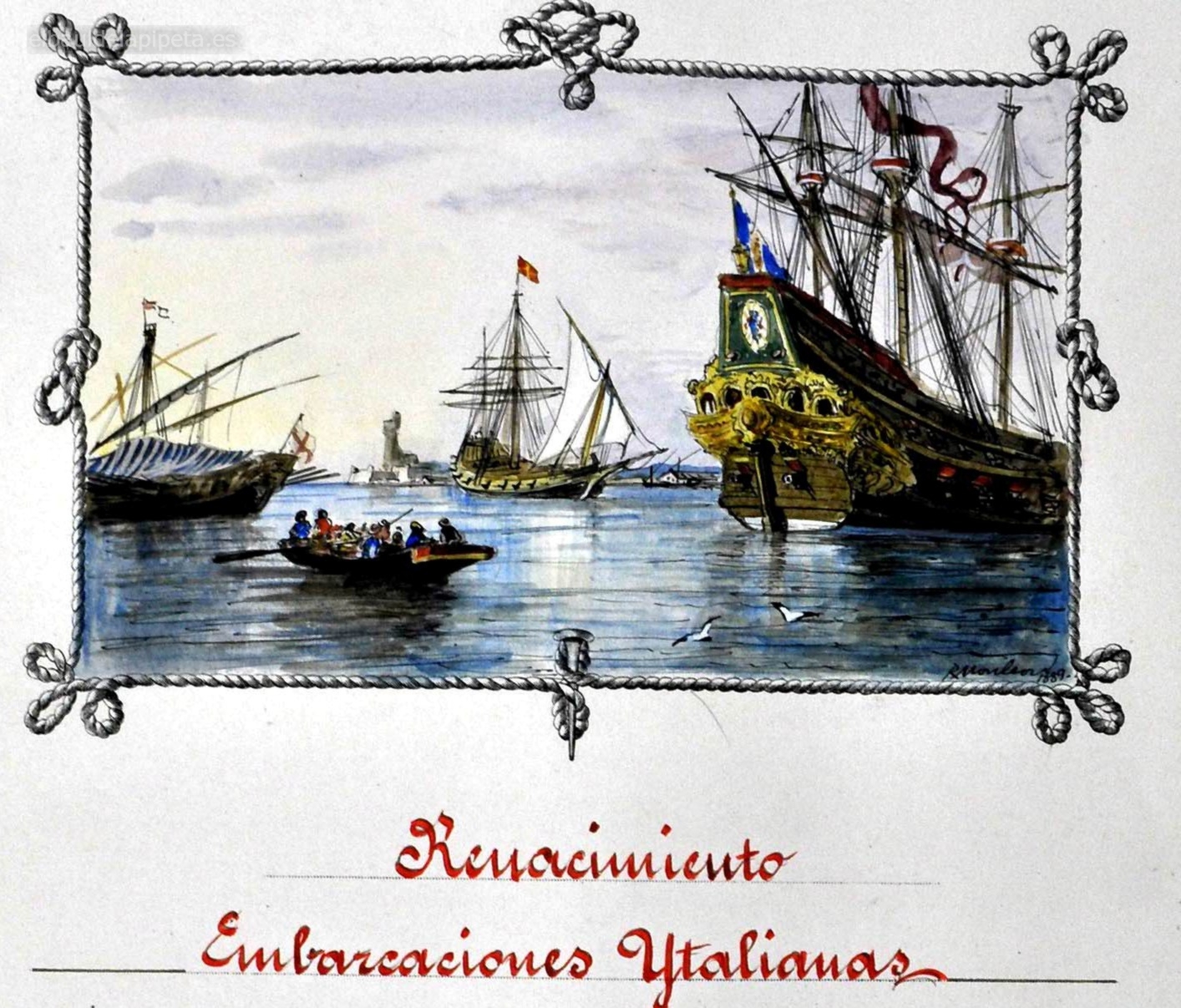 embarcaciones italianas del renacimiento bergantino