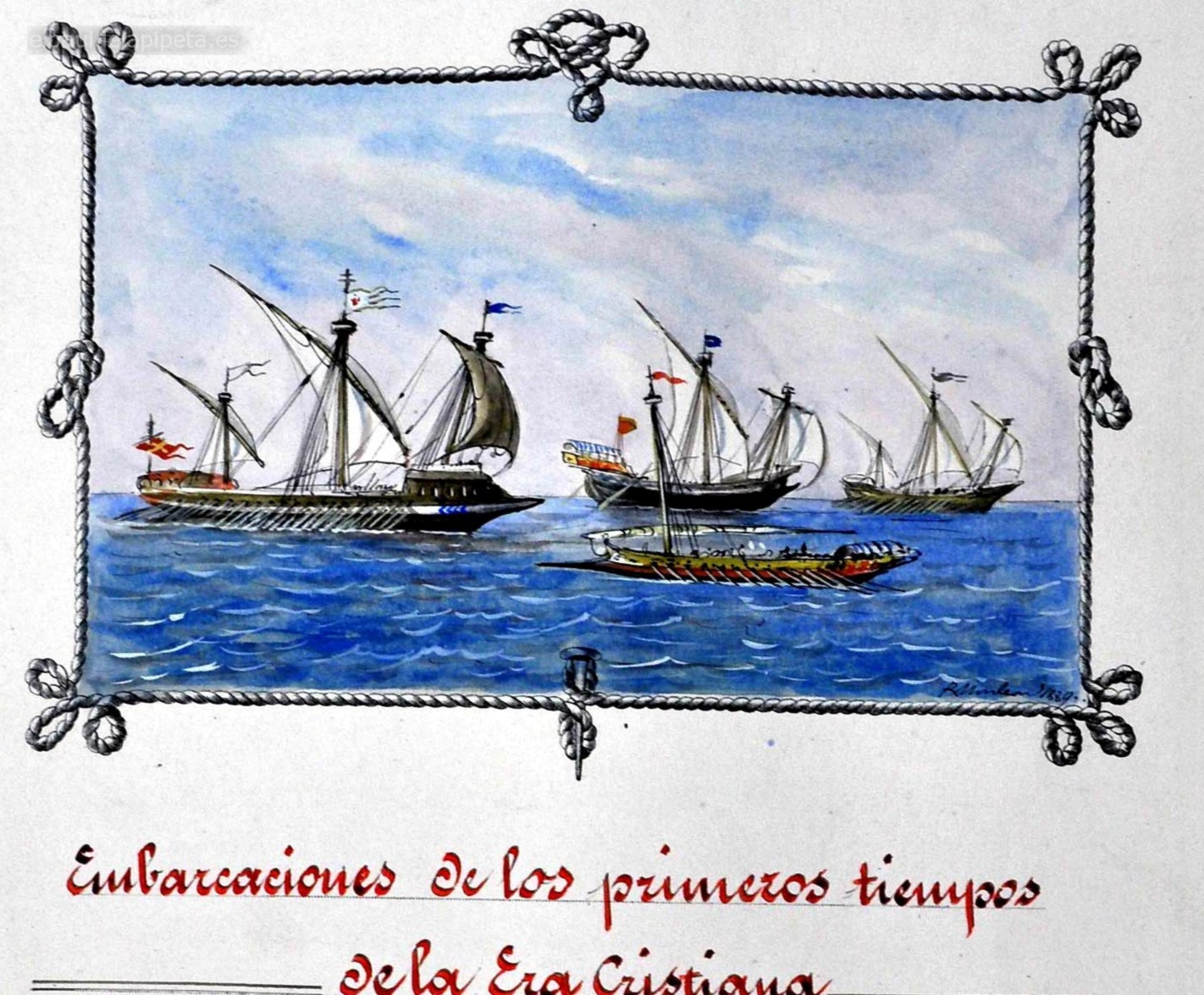 embarcaciones de los primitivos tiempos de la era cristiana