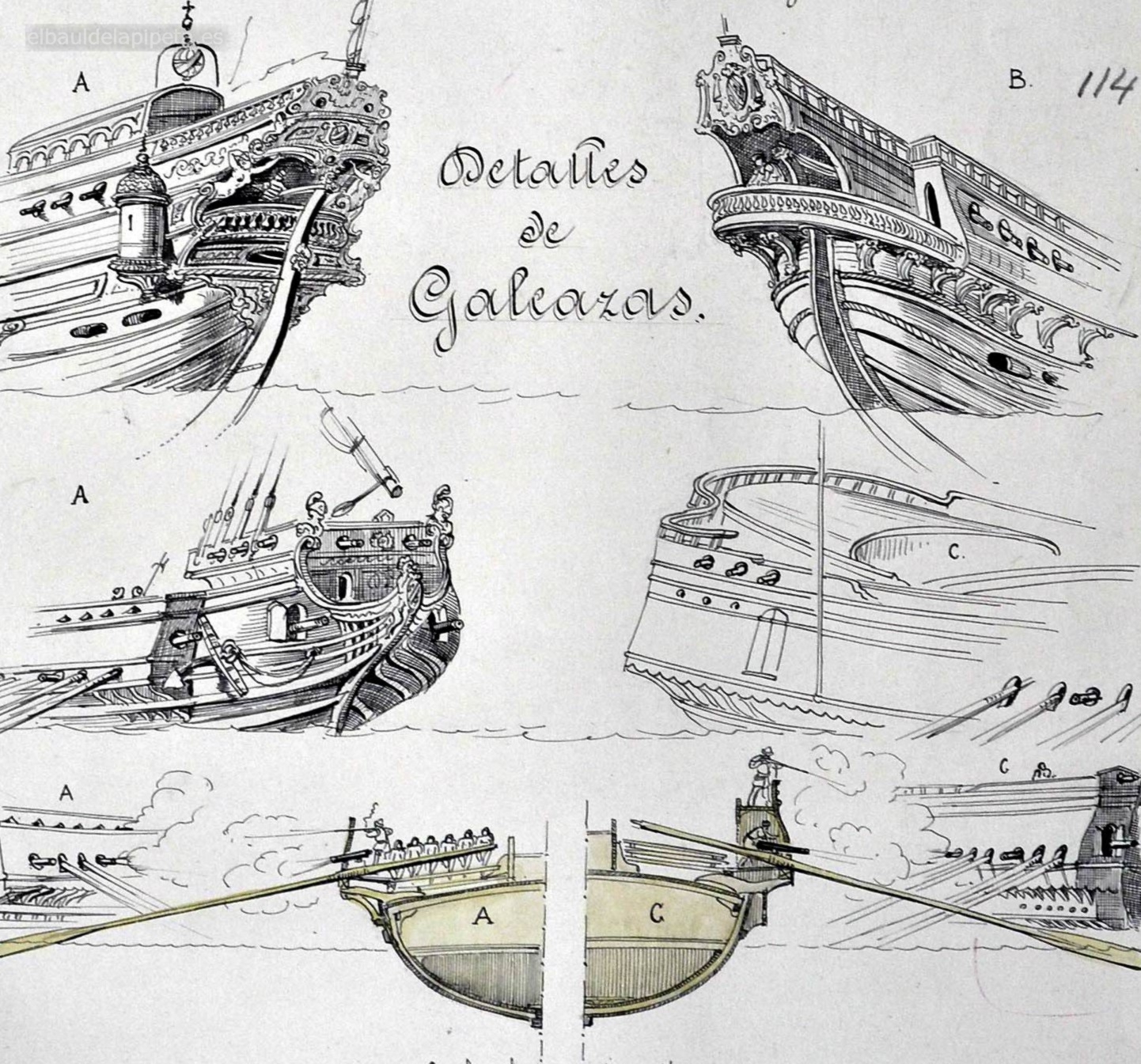 detalles de galeazas