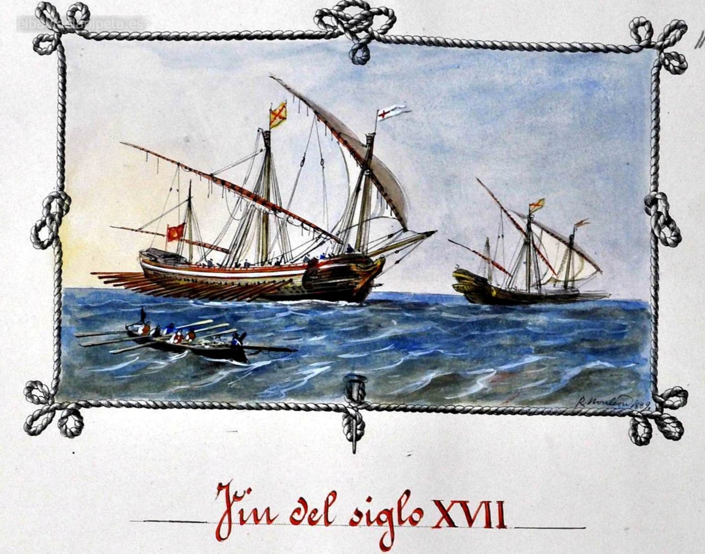 galeazas fin del s. xvii