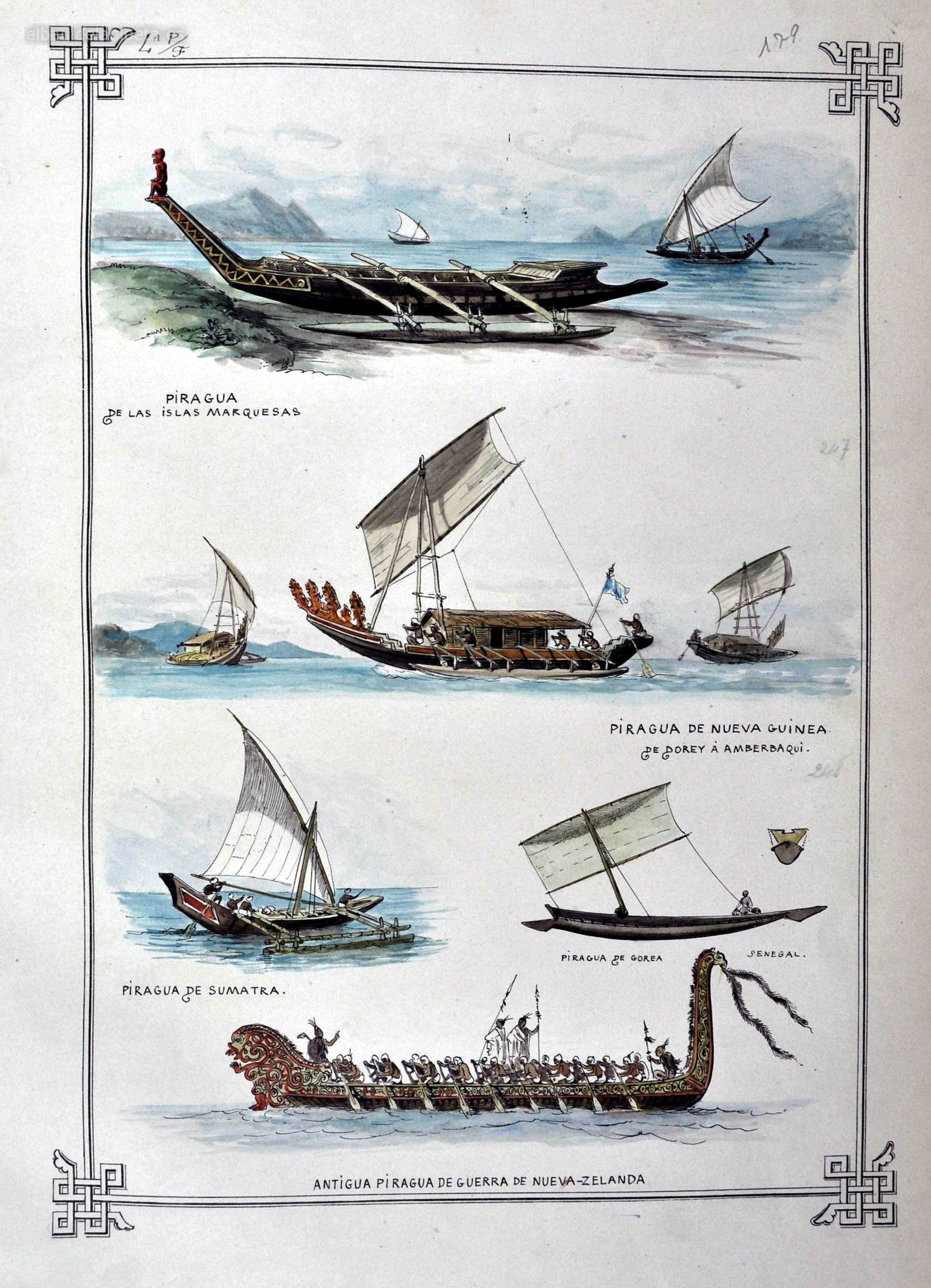 piraguas de oceania