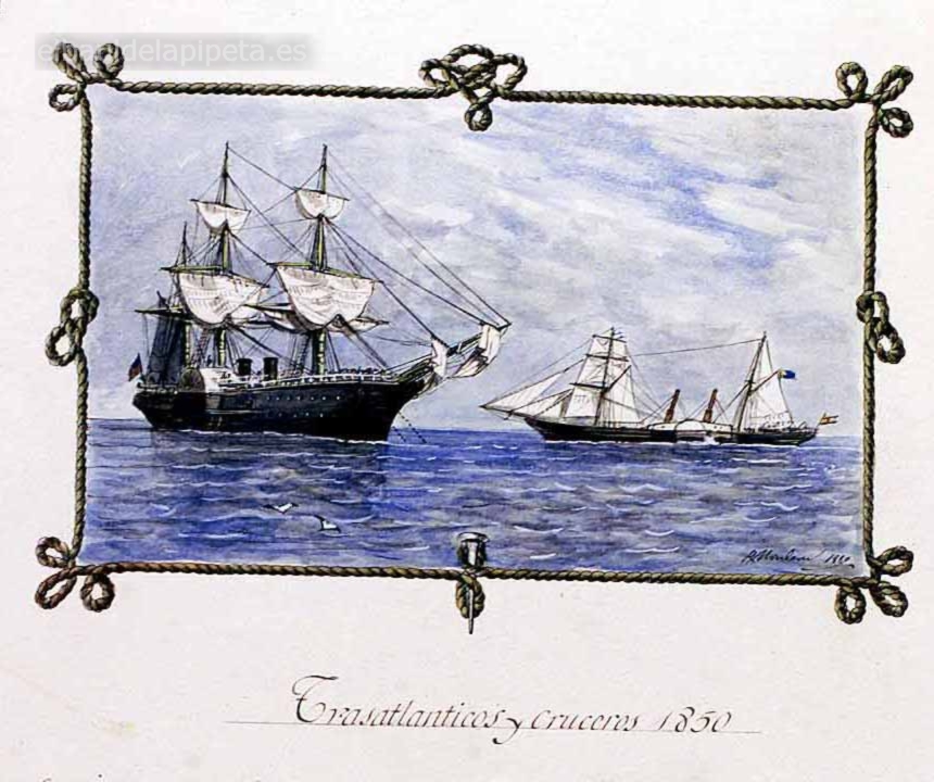trasatlanticos y cruceros 1850