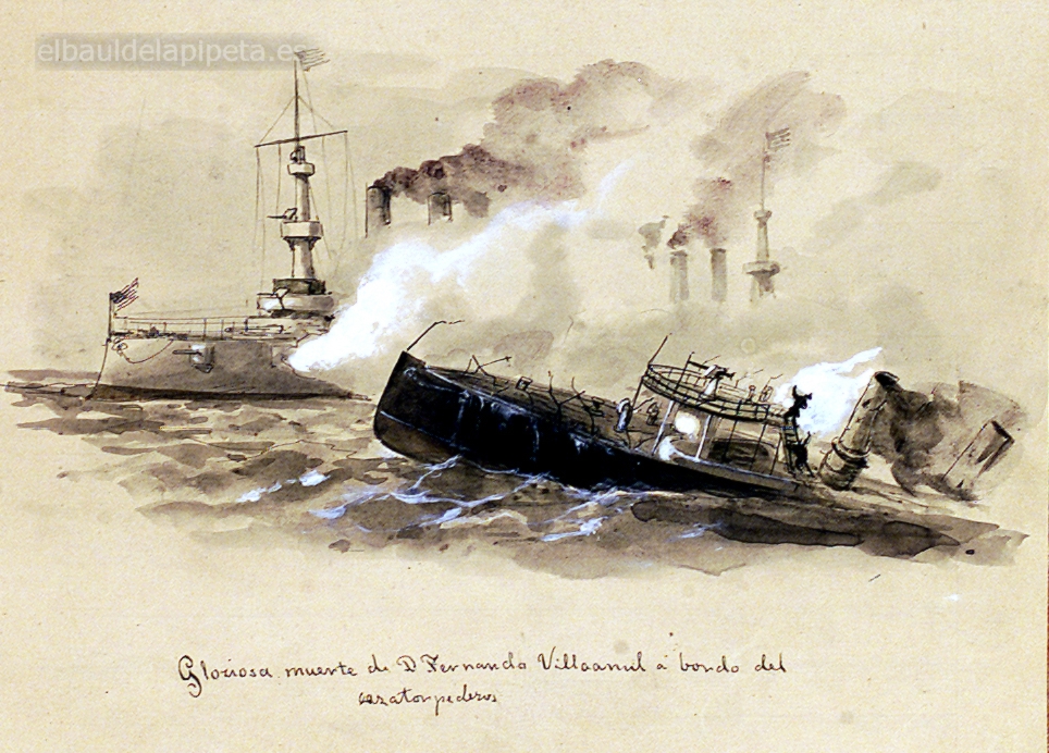 gloriosa muerte de d. fernando villamil a bordo del cazatorpedero